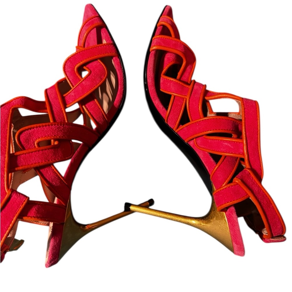 Urania Suede Sandal Balmain US size 6 - Picture 7 of 8